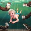 Mowie Swims with Otters